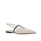 Brunello Cucinelli White Calfskin Ballet Flats