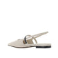 Brunello Cucinelli White Calfskin Ballet Flats