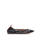 Lanvin Black Calfskin Ballet Flats