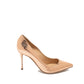 Sergio Rossi Rose Gold Calfskin High Heel Pumps