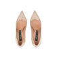 Sergio Rossi Rose Gold Calfskin High Heel Pumps