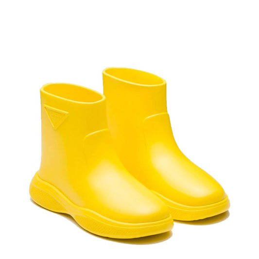 Prada Bicolor Rubber Rain Boots