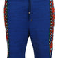 Dolce & Gabbana Blue Cotton Printed Bermuda Trousers Shorts