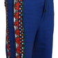 Dolce & Gabbana Blue Cotton Printed Bermuda Trousers Shorts