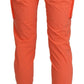 CYCLE Cotton Orange High Waist Skinny Cropped Trouser Pants