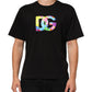 Dolce & Gabbana Black Logo Print Cotton Crew Neck T-shirt