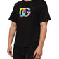 Dolce & Gabbana Black Logo Print Cotton Crew Neck T-shirt