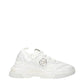 Philipp Plein White Fabric Chunky Sneakers