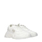 Philipp Plein White Fabric Chunky Sneakers
