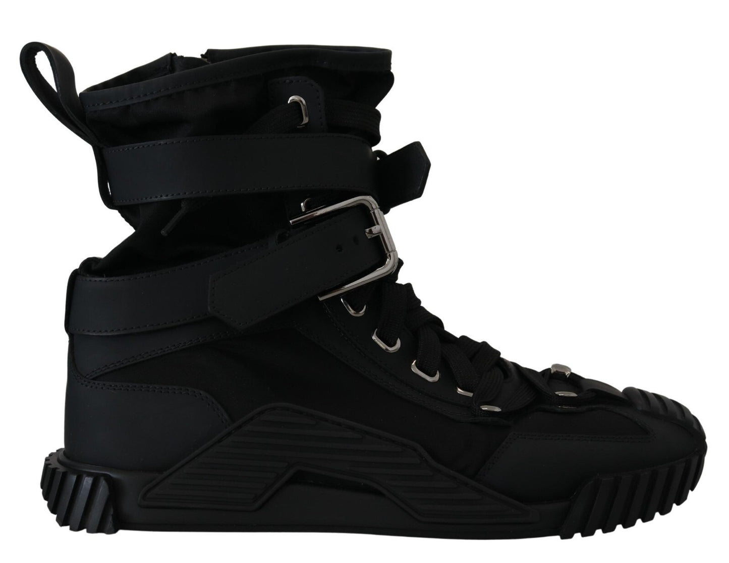 Dolce & Gabbana Sorrento Sneakers Nylon Black High Top Shoes