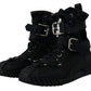 Dolce & Gabbana Sorrento Sneakers Nylon Black High Top Shoes