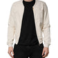 Dolce & Gabbana Off White Cotton Full Zip Denim Men Blouson Jacket