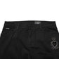 Dolce & Gabbana Black Sacred Heart Skinny Men Denim Jeans