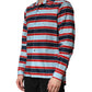 Dolce & Gabbana Multicolor Stripes Cotton Men Button Down Shirt