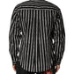 Dolce & Gabbana Black Stripes Cotton Men Formal Dress Shirt