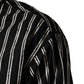 Dolce & Gabbana Black Stripes Cotton Men Formal Dress Shirt
