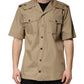 Dolce & Gabbana Brown Pin Up Short Sleeves Men Casual Shirt