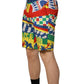 Dolce & Gabbana Multicolor Carretto Print Men Bermuda Shorts