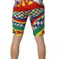 Dolce & Gabbana Multicolor Carretto Print Men Bermuda Shorts