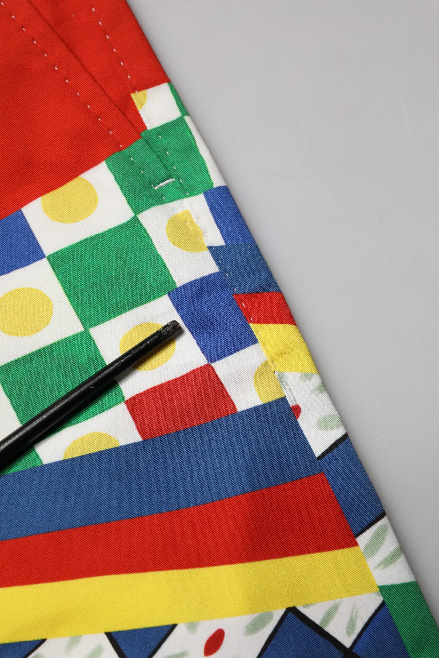 Dolce & Gabbana Multicolor Carretto Print Men Bermuda Shorts