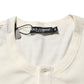 Dolce & Gabbana Off White Cotton Short Sleeve Henley T-shirt