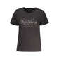 Pepe Jeans Black Cotton Women T-Shirt