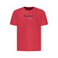 Pepe Jeans Red Cotton Men T-Shirt