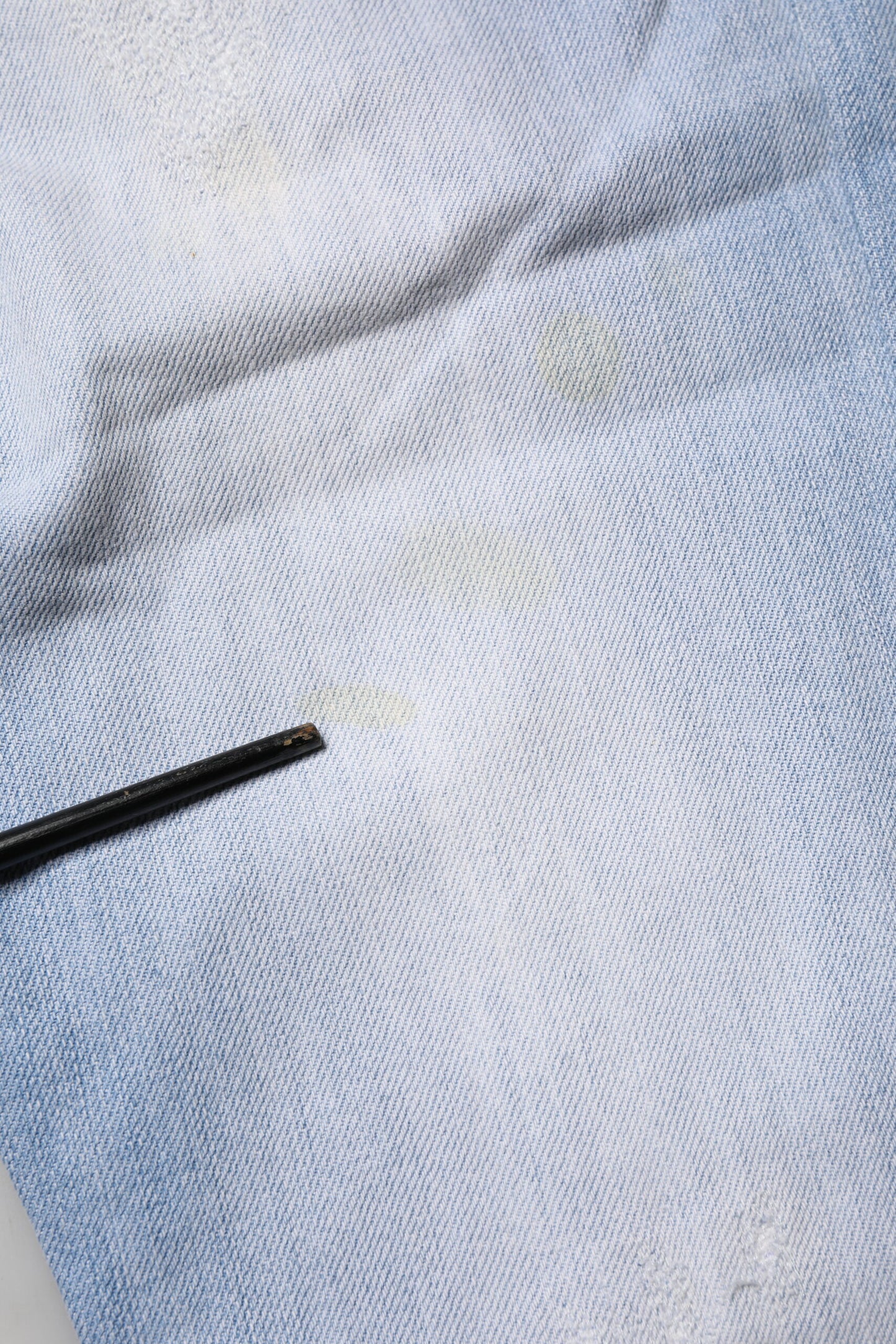 Dondup Light Blue Cotton Stretch Straight Denim Trouser Jeans