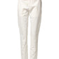 Briglia 1949 White Cotton Straight Fit Chino Trouser Pants