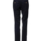 Domenico Tagliente Navy Blue Straight Chino Mid Waist Pants
