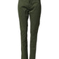 Dondup Dark Green Cotton Stretch Skinny Chino Trouser Pants