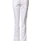 Roy Roger's White Low Waist Bootcut Flared Denim Trouser Jeans