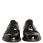 Dolce & Gabbana Black Calfskin Leather Oxford Dress Shoes