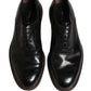 Dolce & Gabbana Black Calfskin Leather Oxford Dress Shoes