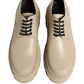 Dolce & Gabbana Beige Lace Up Trekking Derby Men Dress Shoes