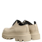 Dolce & Gabbana Beige Lace Up Trekking Derby Men Dress Shoes