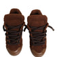 Dolce & Gabbana Brown Faux Shearling Low Top Sneakers Shoes
