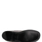 Dolce & Gabbana Gray Fleece Lace Up Men Derby Dress Shoes