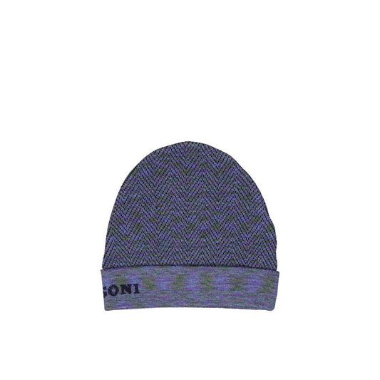 Missoni Purple Wool Beanie