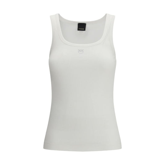 PINKO White Cotton Tank Tops