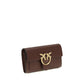 PINKO Brown Calf Leather Bos Taurus Wallet