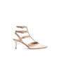 Valentino Garavani Beige Calfskin High Heel Pumps