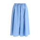 Marni Blue Cotton Midi Skirt