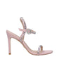 Stuart Weitzman Pink Leather Stiletto Heel Sandals