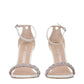 Stuart Weitzman White Leather Stiletto Heel Sandals