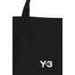Y-3 Black Cotton Shoulder Bag