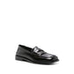 The Attico Black Calfskin Slip-On Loafers