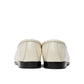 Jimmy Choo White Calfskin Slip-On Loafers