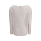 Allude White Cashmere Sweater