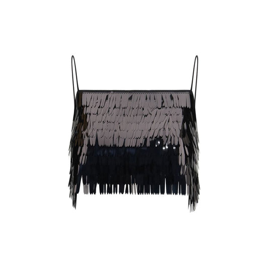 Self-Portrait Black Polyester Blouse